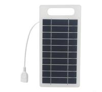 CYRENT 2W 5V Panneau solaire portable étanche Chargeur USB pour téléphone portable Camping Randonnée Caméra de sécurité extérieure Jardin Lumière Type-C Charge