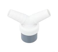 CYRENT Adaptateur de vidange pour lave-vaisselle et machine à laver - Sortie de 40 mm - Raccord de plomberie en PVC pour cuisine, linge, sèche-linge, évier - Siphon (double connexion Y)
