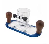 CYRENT Base de défonceuse en alliage d'aluminium pour débroussailleuse stratifiée, compatible avec Makita-RT0700C et DRT50, poignées en bois pour le travail du bois stable, la découpe, le fraisage et