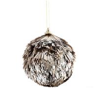 CYRENT Boules en mousse scintillantes pour sapin de Noël - Éléments décoratifs légers pour les vacances, la décoration de la maison, les loisirs créatifs, les vitrines - Plastique doré - 6 cm, 8 cm (8