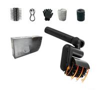 CYRENT Brosse de barbecue électrique en acier inoxydable, 3 têtes remplaçables, rechargeable, rotative, outil de nettoyage pour charbon de bois à gaz (vaisseau phare)