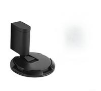 CYRENT Butée de porte magnétique réglable pour différents types de portes avec mécanisme Push to Lock protège contre les claquements de porte à la maison ou au bureau (noir)