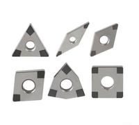 CYRENT CBN VNMG080404 CBN-6 Lot de 1 lames de tournage CNC en nitrure de bore super dures pour acier dur et fonte HRC65 haute finition stable usinabilité coupe à grande vitesse