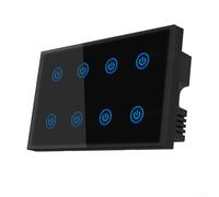 CYRENT Commutateur Smart Home avec double prise en charge WiFi, surveillance de l'énergie pour réduire les coûts, intégration de l'assistant vocal, fonctionnement tactile et contrôle d'accès familial