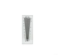 CYRENT Compteur de fils miroir de densité 30 tissus, outil de mesure en verre transparent, portée de 10 à 120 fils/cm, analyse textile (SFY264)