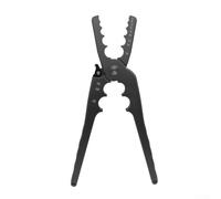 CYRENT CT301 Pince de réparation de tubes en cuivre à entraînement manuel multi-tailles pour tubes courbés aplatis de 6,35 mm à 2,2 cm, outil de réparation CVC et plomberie, alliage d'aluminium (noir)