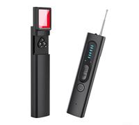 CYRENT Détecteur de caméra cachée, portable 6 en 1, signal RF et GPS Tracker-Detector pour la protection de la vie privée et la sécurité des voyages, noir