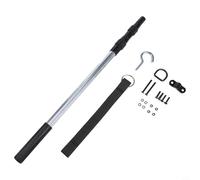 CYRENT Échelle de grenier Système de traction vers le bas en alliage d'aluminium Crochet et corde Kit d'installation facile Outil d'extension pour accès à la porte de garage 53-110 cm pour la maison