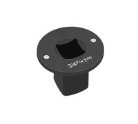 CYRENT Ensemble d'adaptateurs de douille de conducteur à impact bas en acier traité thermiquement - Support magnétique sécurisé antidérapant - Taille 1/4 à 1" - Noir - Pour espaces étroits mécaniques