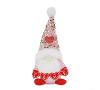 CYRENT Ensemble de poupées en peluche Mr & Mrs. Nain de Saint-Valentin - Fait à la main - Décoration romantique de Noël pour petite amie, épouse, femme pour une utilisation en intérieur et en