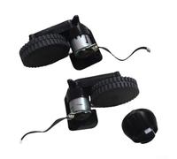 CYRENT Ensemble de roues de rechange pour aspirateur robot compatible avec les modèles 11S 12 15C 15T 25C 30 30C 35C Comprend des roues rotatives gauche et droite Fonctionnement silencieux Noir