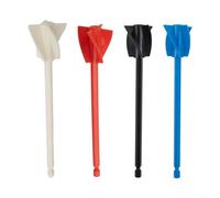 CYRENT EpoxY Lot de 4 agitateurs ABS pour perceuse à peinture époxy, peintures, glaçures en céramique, ensemble d'agitateurs ABS de 16,5 cm de long