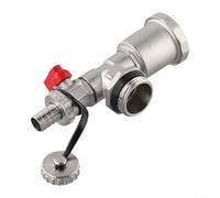 CYRENT G1 DN25 Distributeur de chauffage en laiton avec purgeur automatique rapide et robinets de vidange de circuit adapté à divers systèmes de chauffage (rouge)