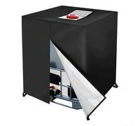 CYRENT IBC - Housse de protection en tissu Oxford 210D pour réservoir d'eau 1000 L, imperméable, anti-poussière et avec fermeture éclair pour utilisation en extérieur (noir)