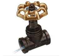 CYRENT Interrupteur de valve d'arrêt en fer vintage steampunk 1/2" pour lampe de bureau Loft 3 A 120 V 5 A 12 V (doré)