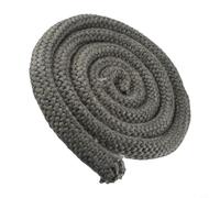 CYRENT Joint d'étanchéité en fibre de verre de 25 mm pour porte de cuisinière - Cordon noir résistant à la chaleur pour poêle à bois, poêles à granulés, chaudières, cheminées, fours