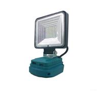 CYRENT Lampe de travail LED sans fil 56 LED, port de charge USB, coude à 90 degrés, crochet rotatif à 330 °, pour batterie Li-ion Einhell 18 V d'extérieur (avec port typc C)