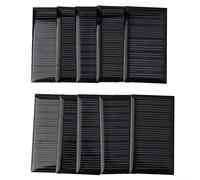 CYRENT Lot de 10 petits panneaux solaires 5 V 30 mA pour projets scientifiques électroniques à faire soi-même, kits éducatifs, module photovoltaïque pour charger des batteries CC à faible consommation