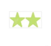 CYRENT Lot de 2 2 216 autocollants muraux créatifs en forme d'étoile et de lune phosphorescents 3D pour porte, fenêtre, chambre, plafond