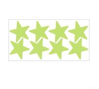 CYRENT Lot de 215 autocollants muraux créatifs et lumineux en forme d'étoile 3D pour porte, fenêtre, chambre, plafond, décoration à faire soi-même (215 8 d'entre eux)