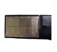 CYRENT Lot de 4 comparateurs de rugosité en alliage de nickel antirouille - Bloc de test de meulage uni Ra 0,1-0,8 µm - Bloc de test de rugosité microfinition pour évaluation d'usinage pré-traitement