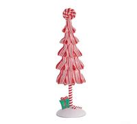 CYRENT Mini décoration de sapin de Noël en PVC style bonbon pour une utilisation sur table festive avec un savoir-faire réaliste et un design léger (A-S)