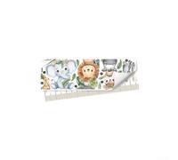 CYRENT MS9262 Autocollant mural pour chambre d'enfant Motif animal de dessin animé empilable Musique 90 x 30 cm