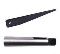 CYRENT MT1 vers MT2 pour douille d'adaptateur conique Morse, éjection de dérive pour porte-outil conique Morse, acier 45#, haute dureté 50-HRC, précision de 0,015 mm