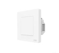 CYRENT Panneau mural intelligent avec anneau étoile rétroéclairé et bouton tactile télécommande pour éclairage domestique (1 gang blanc)