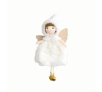 CYRENT Pendentif brodé en forme de poupée de petite fille - Décoration de sapin de Noël en tissu léger - Facile à accrocher et réutilisable - Pour mariages, fêtes d'anniversaire, festivals de musique