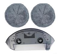 CYRENT Réservoir d'eau de grande capacité, anti-fuite, design transparent, recharge facile, compatible avec la série N9 pour balai Yeedi 1 réservoir 2 chiffons en tissu pour nettoyage du sol à