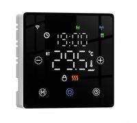 CYRENT Thermostat intelligent pour Tuya WiFi Thermostat LCD numérique à écran tactile programmable avec capteur de commande vocale pour chauffage au sol électrique à la maison, à l'école, au bureau