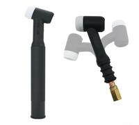 CYRENT Torche de soudage TIG à tête flexible WP-17F 150 A, vanne à gaz refroidie par air, connecteur en cuivre élevé, poignée en polymère pour Miller WP Series Weldcraft compatible (WP-17F)