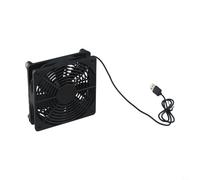 CYRENT Ventilateur de refroidissement USB 120 mm pour ordinateur portable, routeur, console de jeu, 5 V, ventilateur portable à haut débit d'air pour une longévité de l'appareil et une dissipation