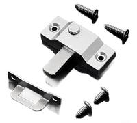 CYRENT Verrou compact pliable en acier inoxydable avec fixation sécurisée à rivet - Conçu pour portes coulissantes et verre (K)