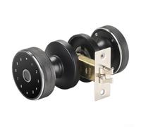 CYRENT Verrou d'empreintes digitales pour hôtel, appartement, villa avec entrée sans clé, capteur semi-conducteur, mot de passe et clé de sauvegarde mécanique, batterie rechargeable USB et écran