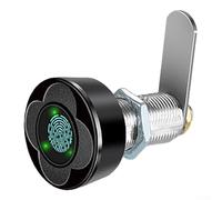 CYRENT Verrou intelligent à empreintes digitales avec reconnaissance biométrique mot de passe et casier électronique écoénergétique (30 mm, noir)