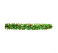 CYRENT Vigne de Noël en PVC adaptée pour le bureau et l'intérieur, conçue pour apporter une touche festive aux décorations de vacances avec son design vert vif