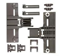 CYRENT W10350376 Kit d'ajusteurs de panier supérieur de rechange avec positionneurs de bras et clips d'arrêt en polymère Compatible avec la plupart des lave-vaisselle pour cuisine, bureau à domicile