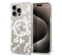 CYRILL by Spigen Coque Cecile Compatible avec iPhone 15 Pro (2023) - Mag Marguerite Blanche