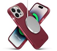 CYRILL by Spigen UltraColor Mag [Charge sans Fil Magnétique] Coque Compatible iPhone 14 Pro 6.1 Pouces (2022) Couleur Souple TPU Grip Protection Bumper - Sangria