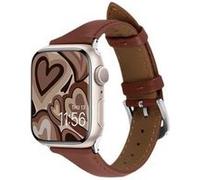 CYRILL by Spigen Kajuk Compatible avec Bracelet Apple Watch 41mm 40mm 38mm, Pour Bracelet Apple Watch se séries 7/6/5/4/3/2/1 Sport en Cuir Femme - Chestnut