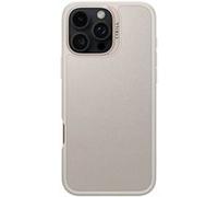 Cyrill Kajuk - Coque de protection pour téléphone portable - compatibilité avec MagSafe - cuir végétalien (PU), polyuréthanne thermoplastique (TPU) - crème - pour Apple iPhone 16 Pro Max G