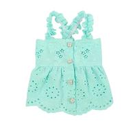 CYRMPQ Vetement Chien Chat Jupe Chien Robe De Animal De Compagnie D'été Vêtements De Chiots Robes Robes Chihuahua Yorkshire Terrier Yorkies Poméranian Poodle-Bleu-XXL