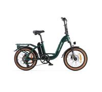 Cyrusher Nova Vélo électrique, Vert, Moteur 250W moyeu, Frein à disque hydraulique, Batterie 36V15AH amovible