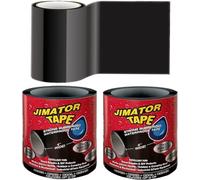 CYSJ Ruban étanche noir 2pcs Tape Waterproof，Ruban en silicone auto fusionnant, ruban isolant et bande d'étanchéité，D'étanchéité qui Colle et Répare Quasiment Tout