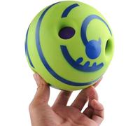 CYSJ Wobble Wag Giggle Ball Jouet interactif pour Chien Sons drôles Chiot à mâcher Jouets Jouer à la Balle entraînement Sport Animal de Compagnie 10Cm