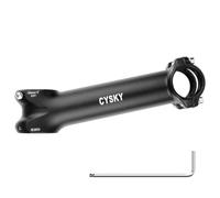 CYSKY 31,8 Potence de vélo 140mm 150mm Extra Longueur 7/12/17/25 Degrés pour vélo de Route, VTT, Gravel, Hybride, ebike (12 degrés, 150mm)