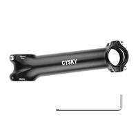 CYSKY 31,8 Potence de vélo 140mm 150mm Extra Longueur 7/12/17/25 Degrés pour vélo de Route, VTT, Gravel, Hybride, ebike (7 degrés, 150mm)
