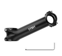 CYSKY 31,8 Potence de vélo 140mm 150mm Extra Longueur 7/12/17/25 Degrés pour vélo de Route, VTT, Gravel, Hybride, ebike (25 degrés, 140mm)